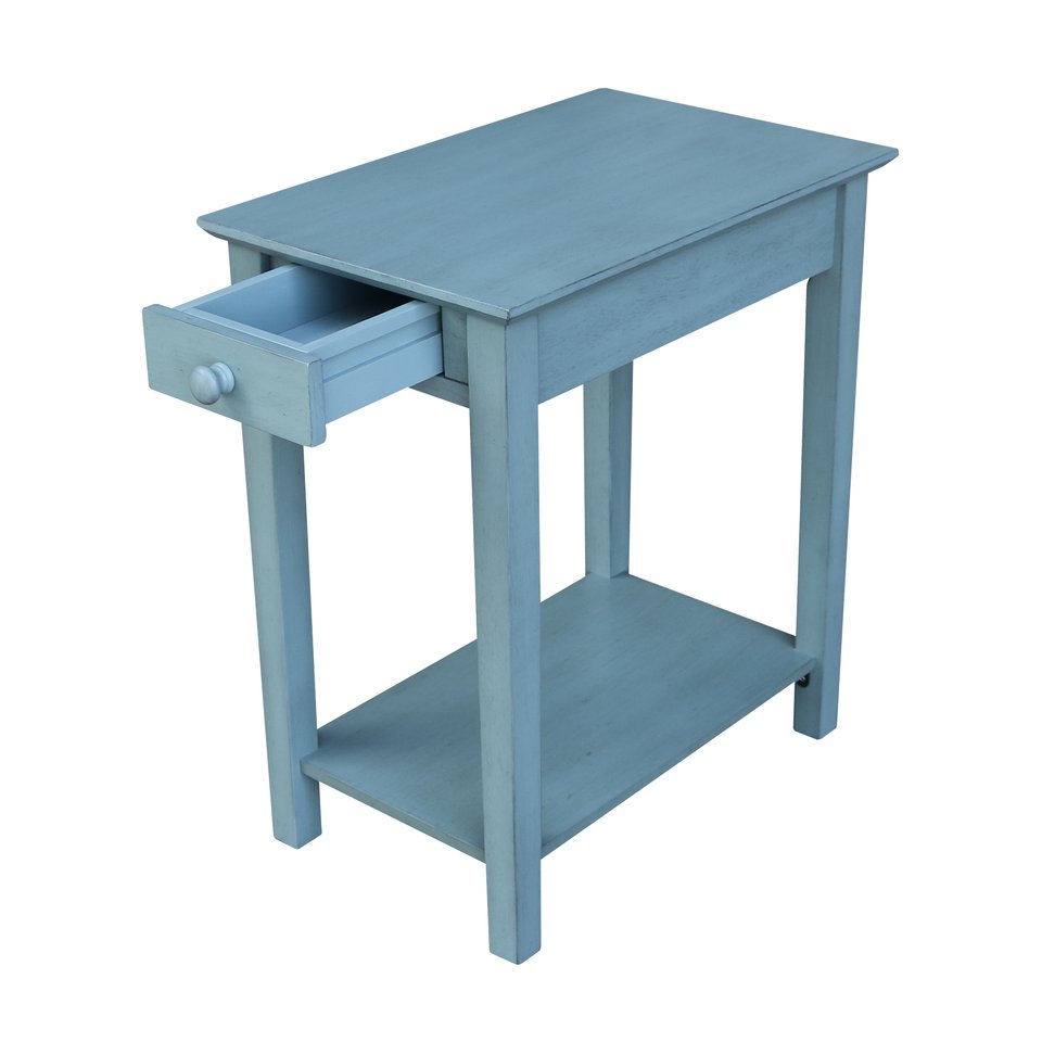 Destinations - Narrow End Table in Ocean Blue