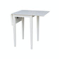 Dining Essentials - Small Drop Leaf Leg Table in Pure White