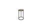 Trilogy - Toffee Wood Top Metal Chairside Table