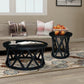 Destinations - Ceylon Round Coffee Table in Black