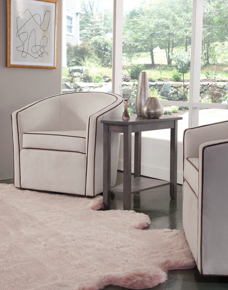 Destinations - Keystone Accent Table in Heather Gray