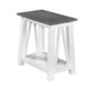 Home Accents - Surrey Narrow End Table in Heather Gray & White