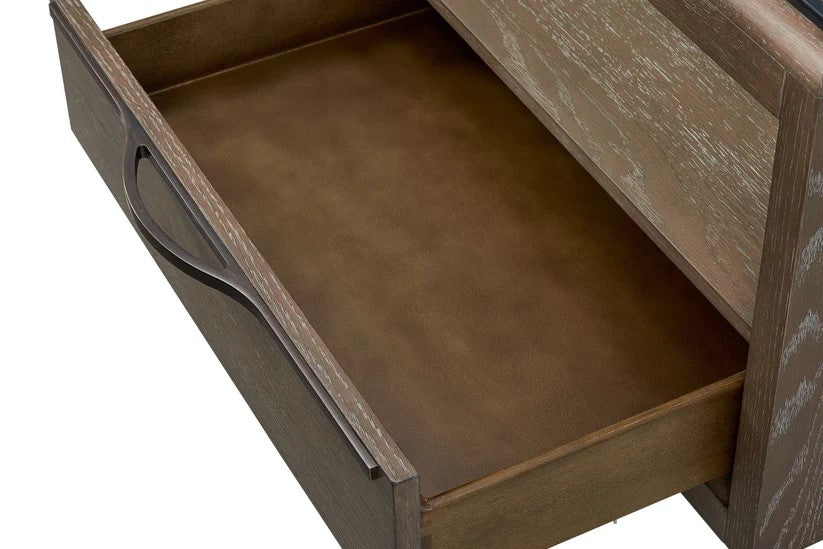 Trilogy - Cocoa Glass Top Cocktail Table