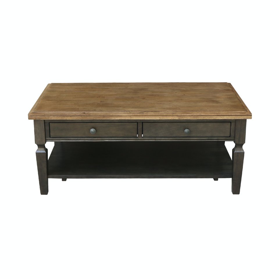 Home Accents - Vista Coffee Table in Hickory & Coal