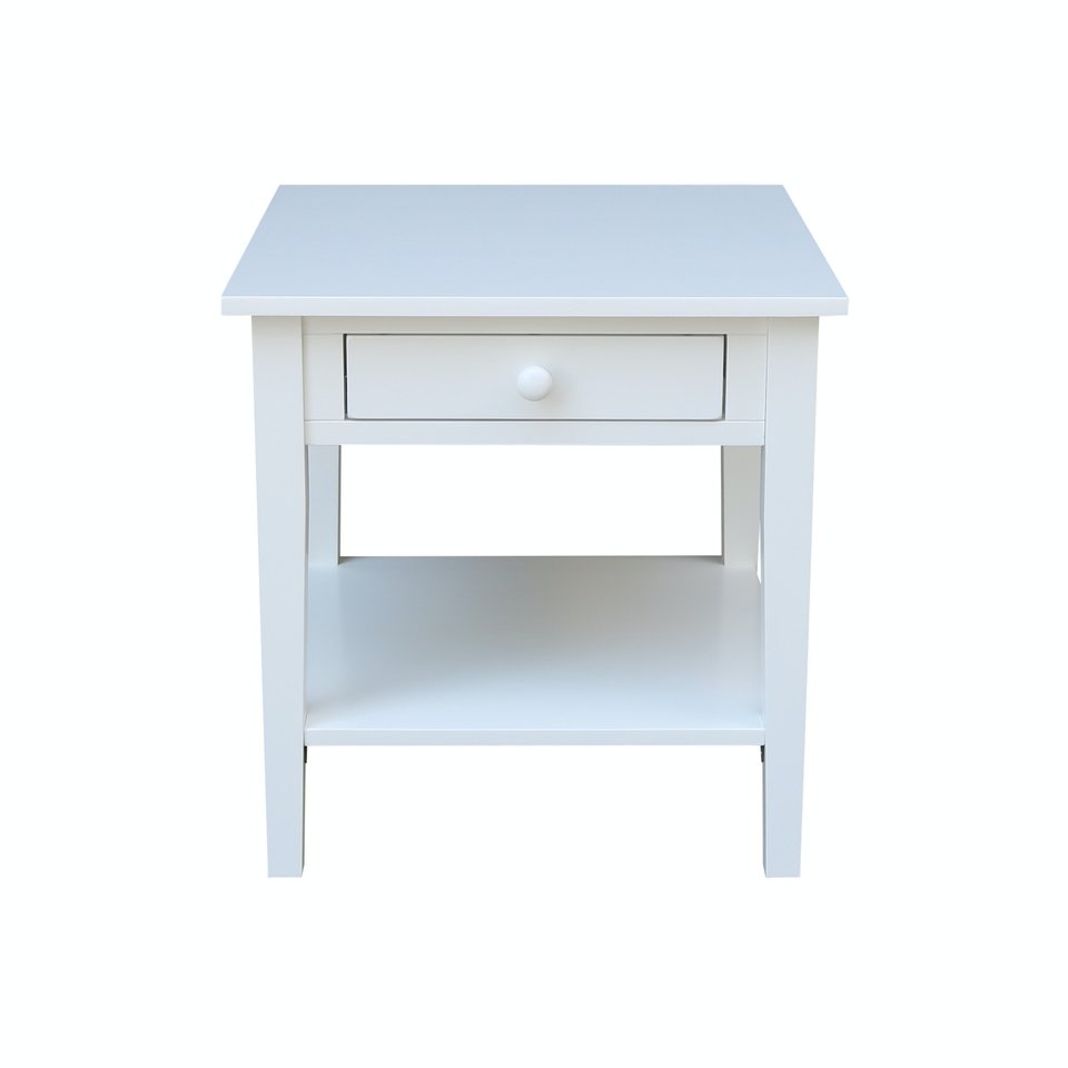 Destinations - Spencer End Table in White