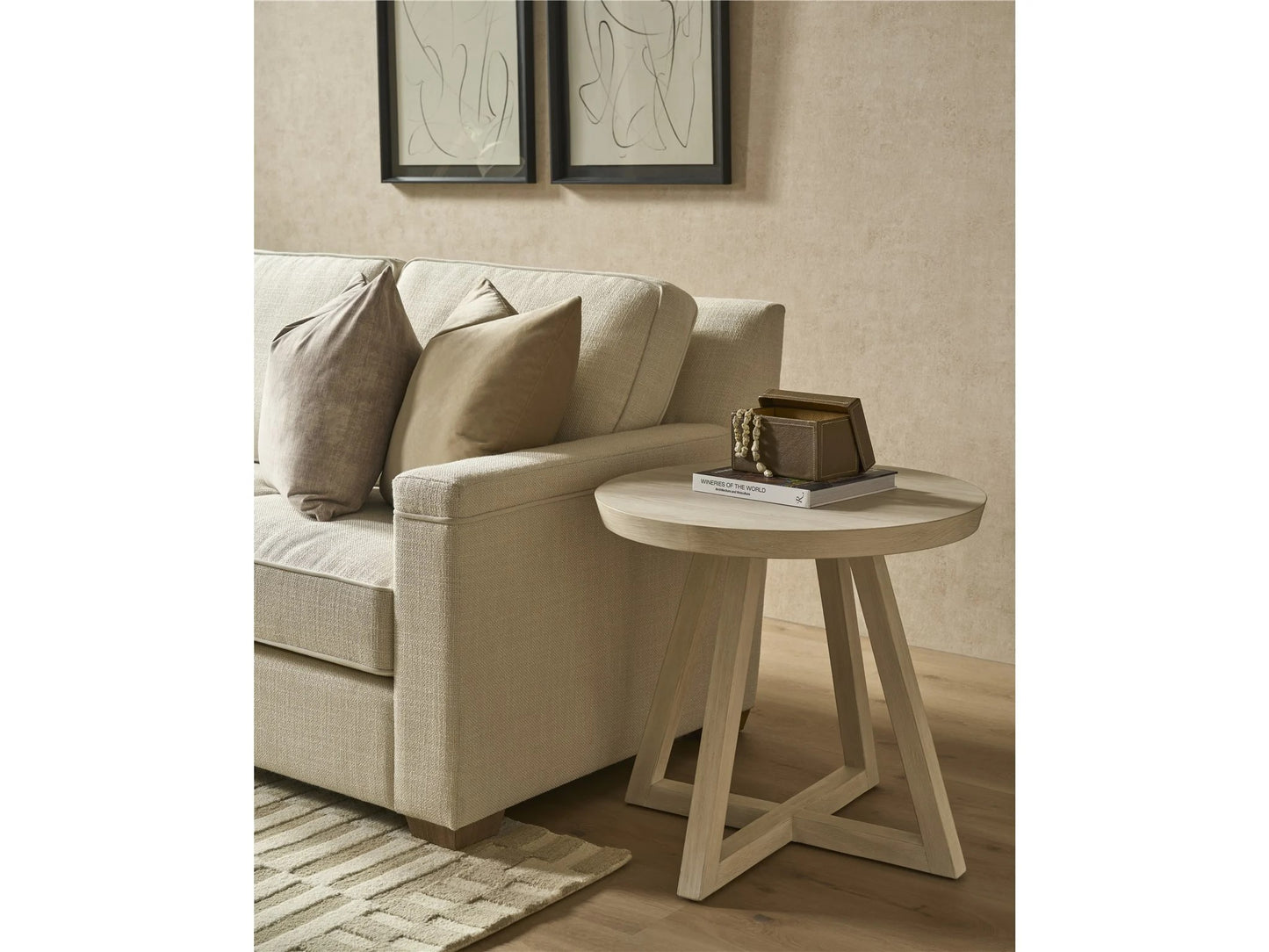 Universal - Dwell River Rock Round Side Table