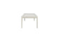Trilogy - Vanilla Leg Table with Metal Inlay