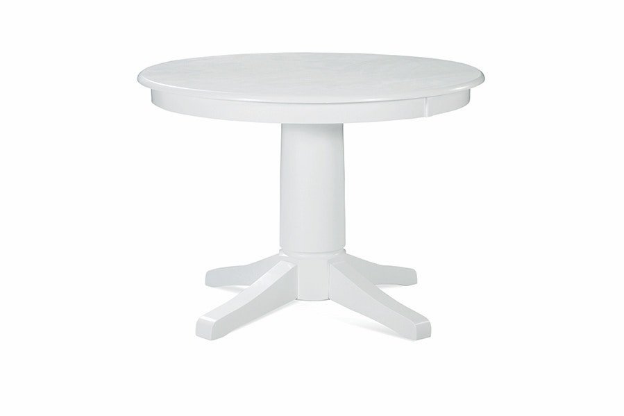 Hampton - 42" Round Pedestal Table in Pure White
