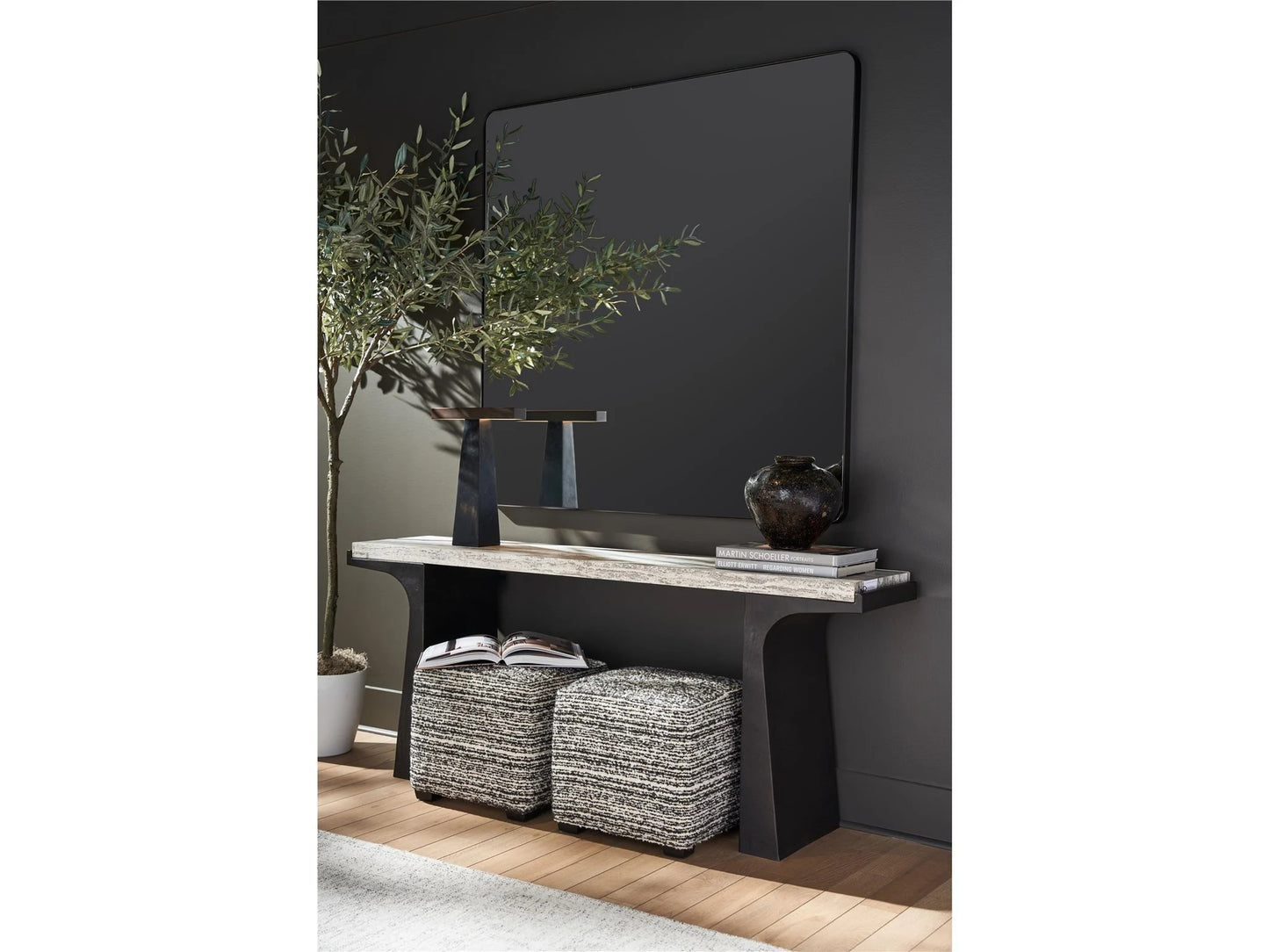 Universal - New Modern-Modern Quill Console Table