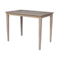 Dining Essentials - Rectangular Table Top w/ 36" H Shaker Legs in Taupe Gray