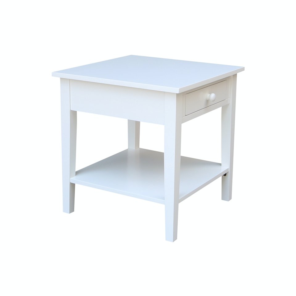 Destinations - Spencer End Table in White