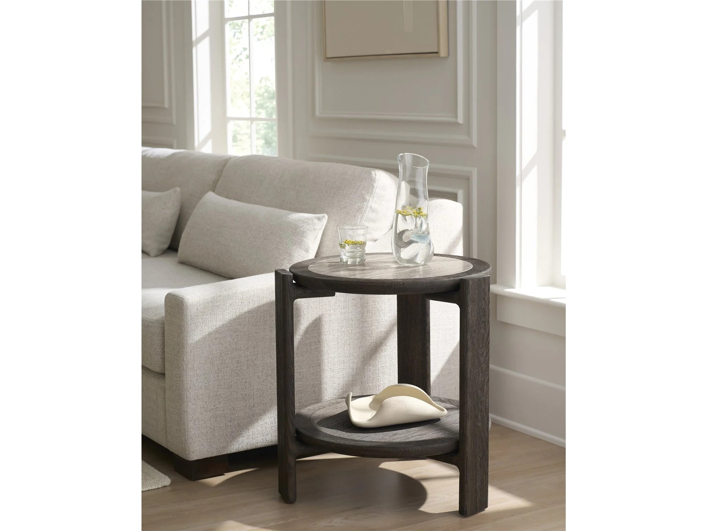 Universal - Sable & Desert-Modern Sable Side Table