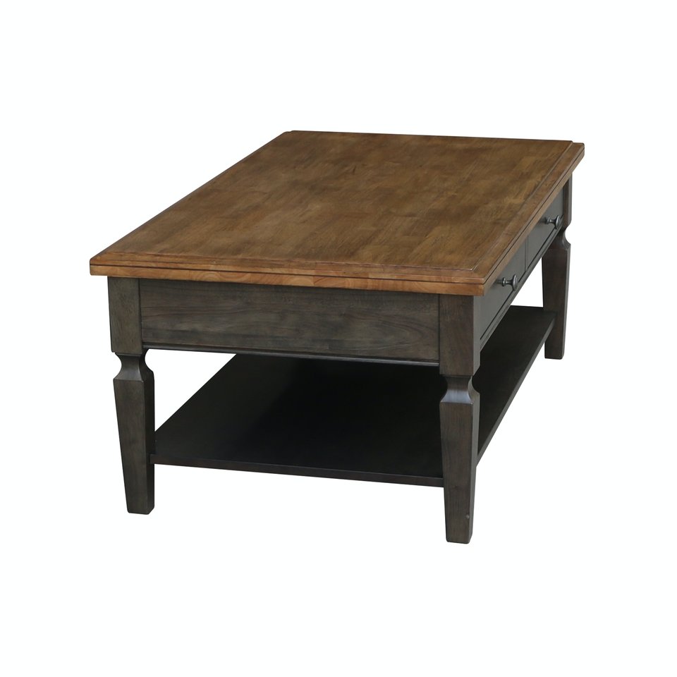 Home Accents - Vista Coffee Table in Hickory & Coal