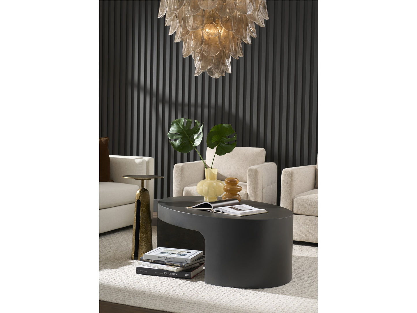 Universal - Sable & Desert-Modern Metal Martini Table