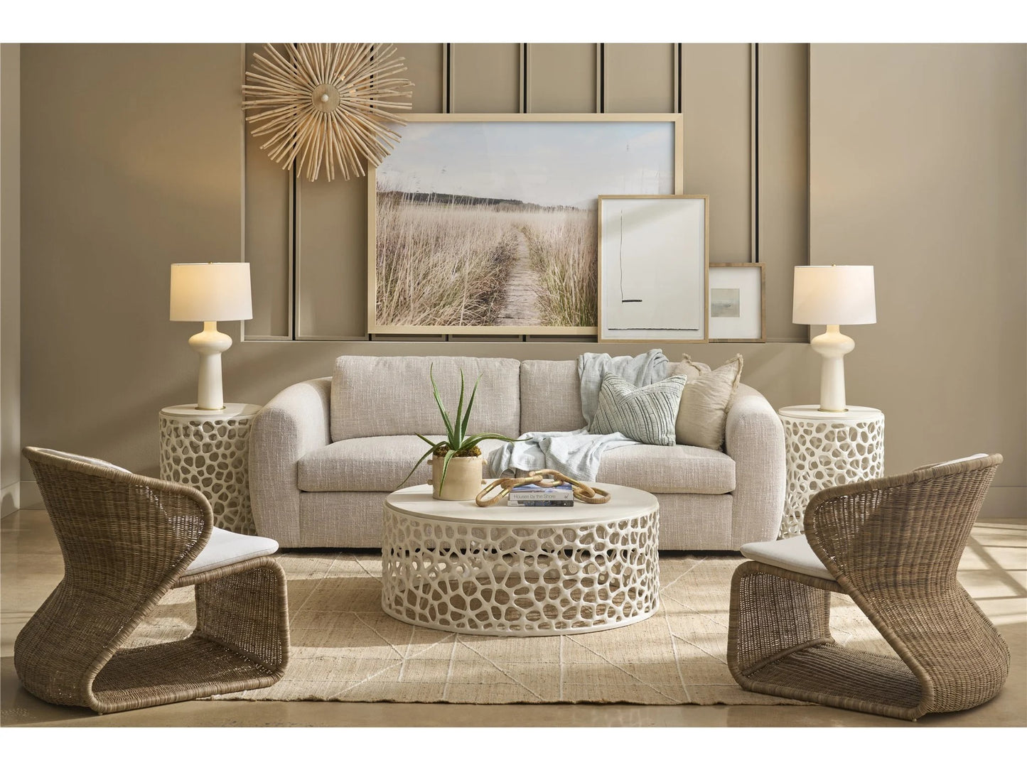 Universal - Oasis-Coastal Living Home Coral Cocktail Table