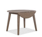 Dining Essentials - 42" Round Drop Leaf Table in Taupe Gray