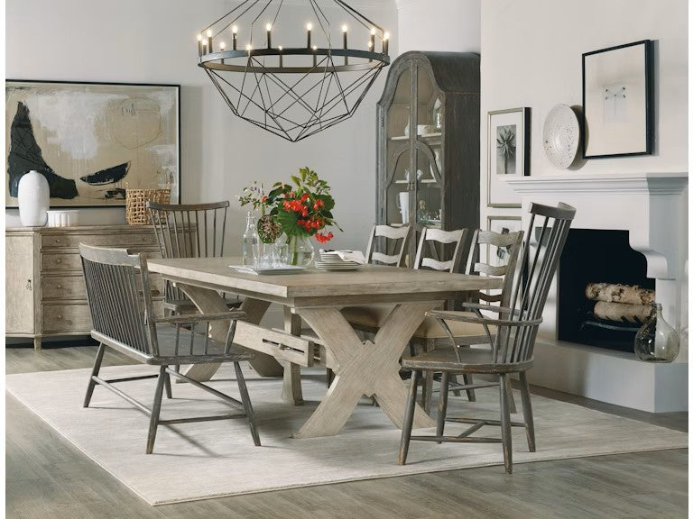 Hooker Furniture - Casual Dining Alfresco Vittorio 80in Rectangle Dining Table w/ 2-22in Leaves