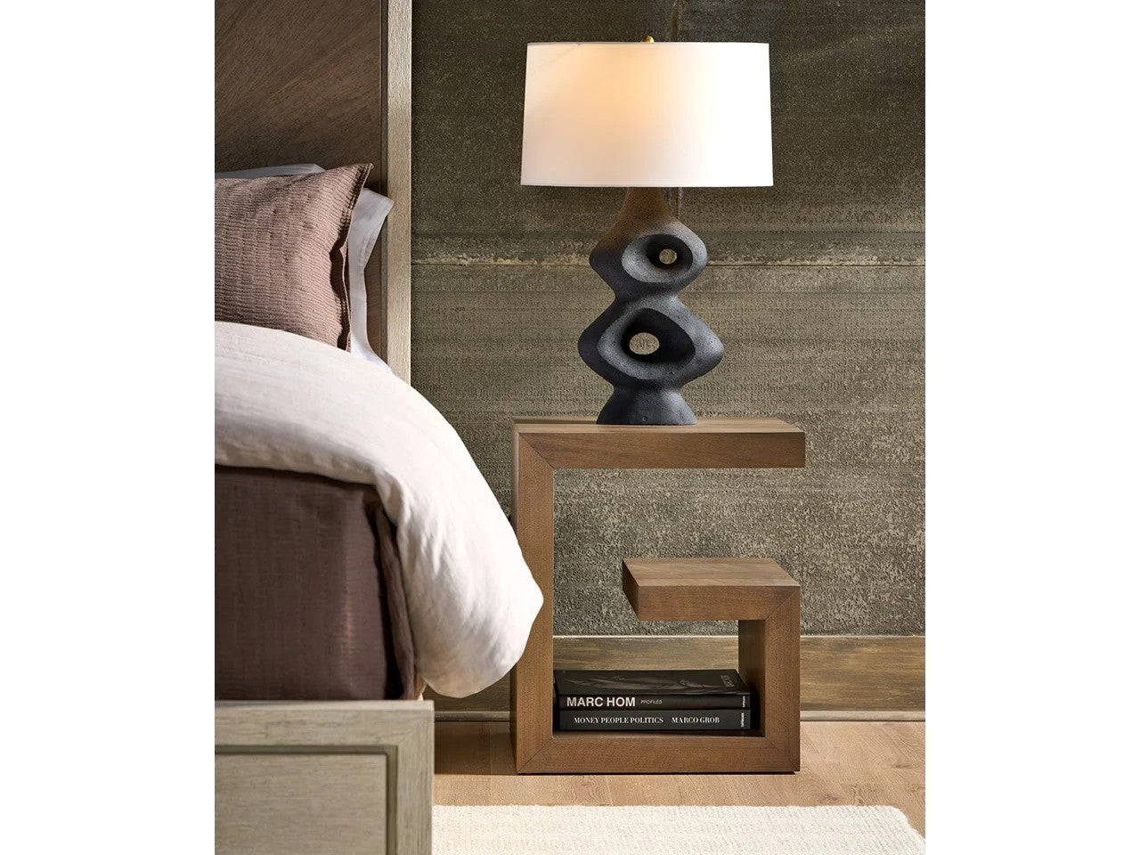 Universal - Mist & Veil-Modern Haze Bedside Table
