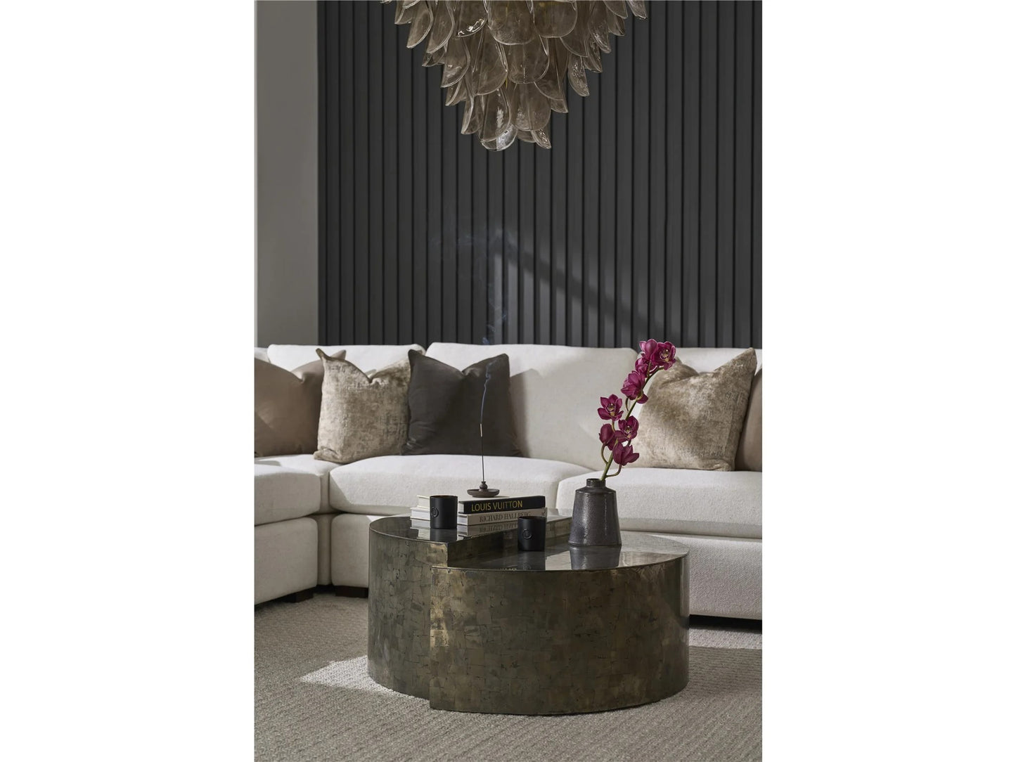 Universal - Sable & Desert-Modern Cosmo Cocktail Table