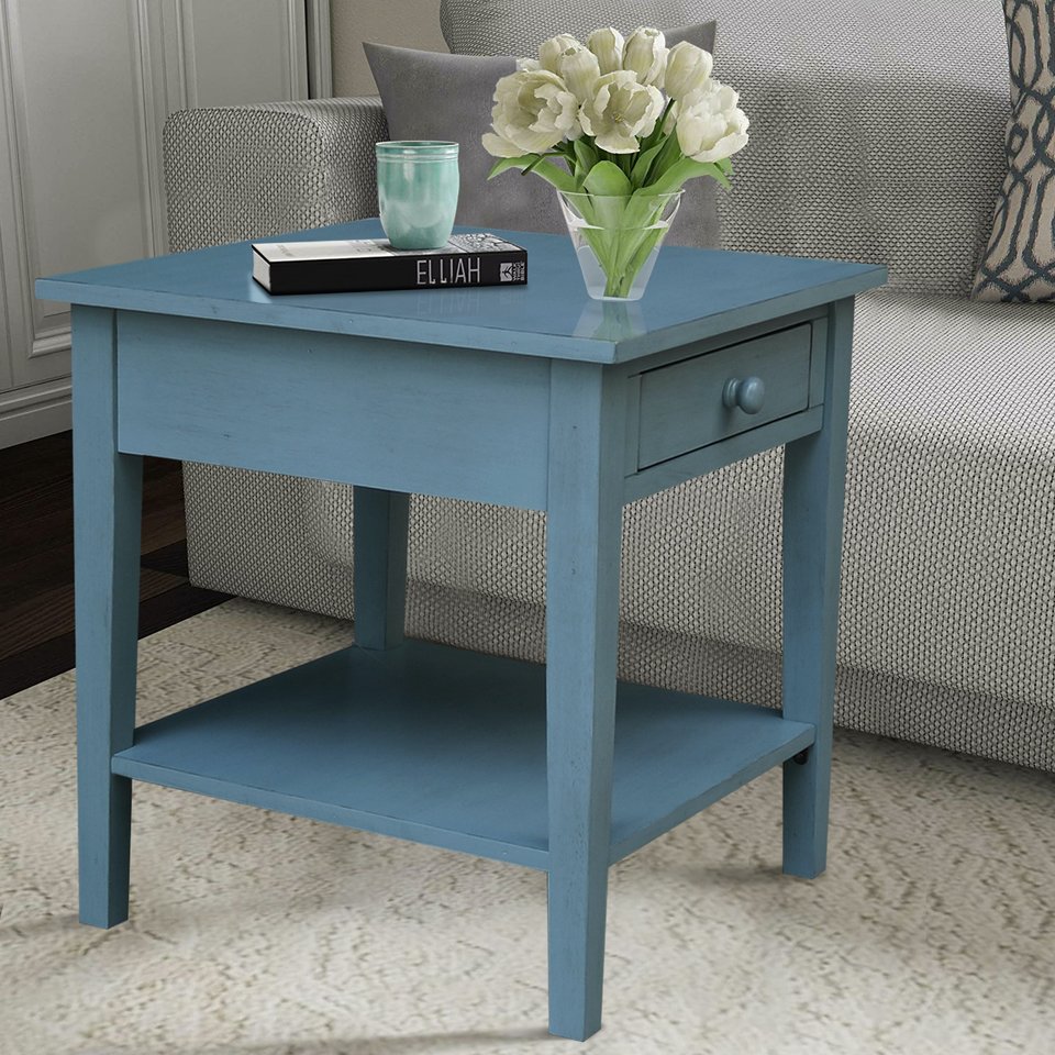 Destinations - Spencer End Table in Ocean Blue