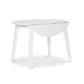 Dining Essentials - 42" Round Drop Leaf Table in Pure White