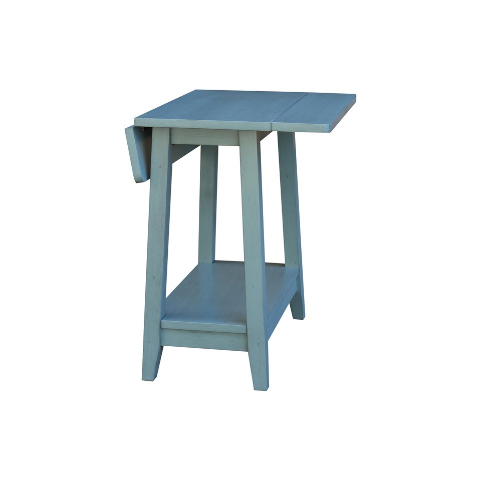 Destinations - Drop Leaf Side Table in Ocean Blue