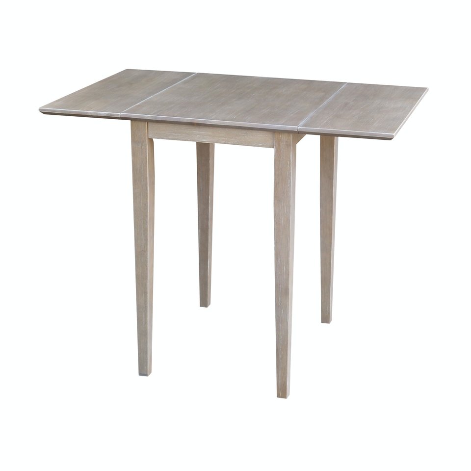 Dining Essentials - Small Drop Leaf Table in Taupe Gray