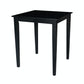 Dining Essentials - 30" Square Table Top w/ 30" H Shaker Legs in Black