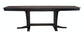 Cosmopolitan - Extension Table and Double Pedestal Base in Coal & Black