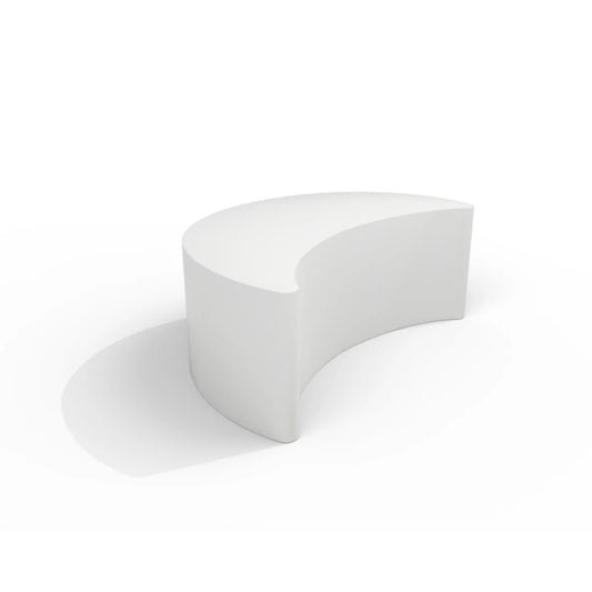 Branch Crescent Moon Ottoman/Table in Snow