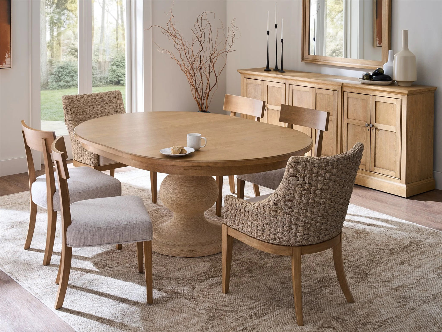 Universal - Birchaven Brindle Wrapped Dining Table