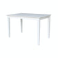 Dining Essentials - Rectangular Table Top w/ 30" H Shaker Legs in Pure White