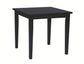 Dining Essentials - 36" Square Top w/ 30" H Shaker Legs in Black
