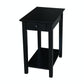 Destinations - Narrow End Table in Black