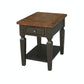 Home Accents - Vista End Table in Hickory & Coal