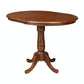 Dining Essentials - 36" Extension Table Top w/ 36" H Traditional Pedestal w/ Extension in Espresso