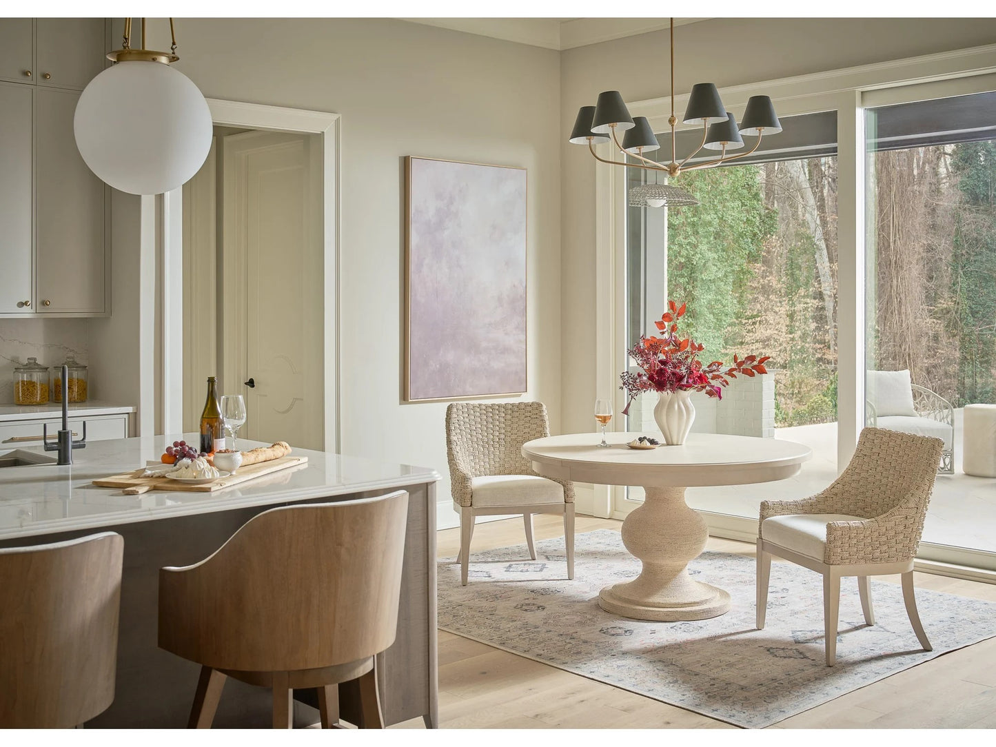 Universal - Birchaven Willow Wrapped Dining Table