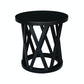 Home Accents - Ceylon Round End Table in Black