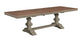 Vista - Extension Table Top w/ Banks Trestle Base in Hickory & Stone