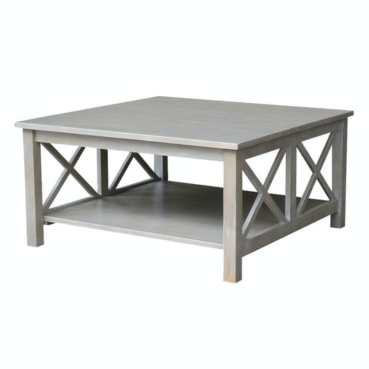 Home Accents - Square Coffee Table in Taupe Gray