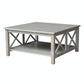 Home Accents - Square Coffee Table in Taupe Gray