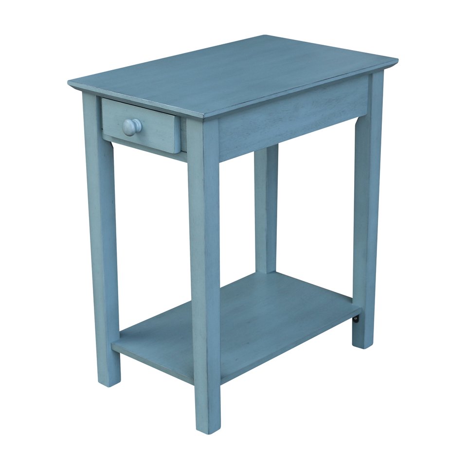 Destinations - Narrow End Table in Ocean Blue