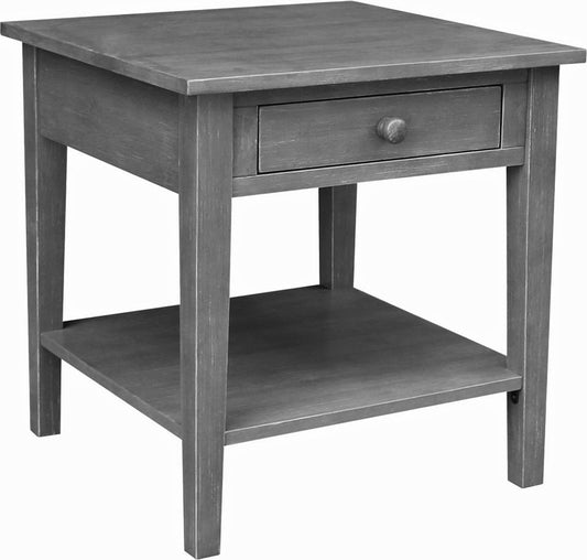 Destinations - Spencer End Table in Heather Gray
