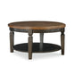 Home Accents - Vista Round Coffee Table in Hickory & Coal
