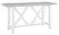 Hampton - Double X Counter Table in Chalk & White