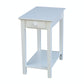 Destinations - Narrow End Table in White