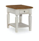 Home Accents - Vista End Table in Hickory & Shell