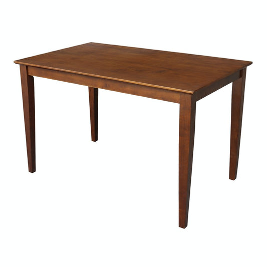 Dining Essentials - Rectangular Table Top w/ 30" H Shaker Legs in Espresso