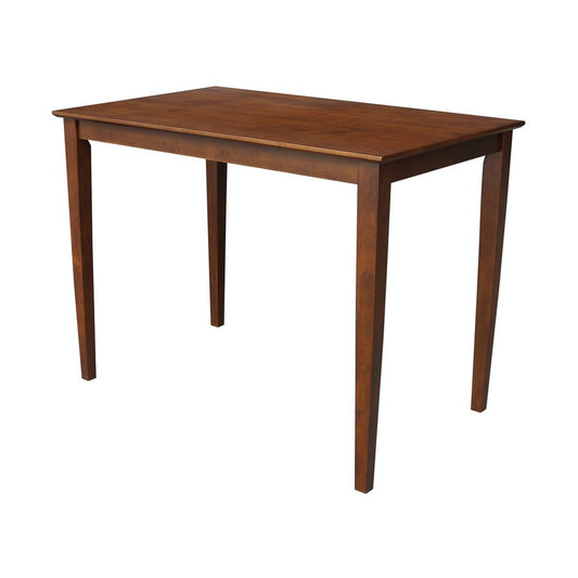 Dining Essentials - Rectangular Table Top w/ 36" H Shaker Legs in Espresso