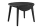 Dining Essentials - 42" Round Drop Leaf Table in Black